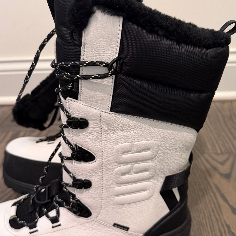 Ugg Shasta logo-debossed leather-blend high boots W11/M10 - Picture 3 of 7